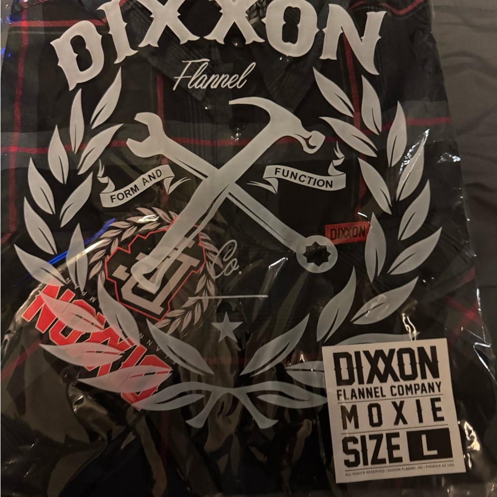 Dixxon Flannel Moxie Plaid Shirt - Black and Red